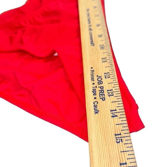 Venus SCOOP FRONT BIKINI BOTTOM SIZE 10 In RED NWT - Picture 4 of 7